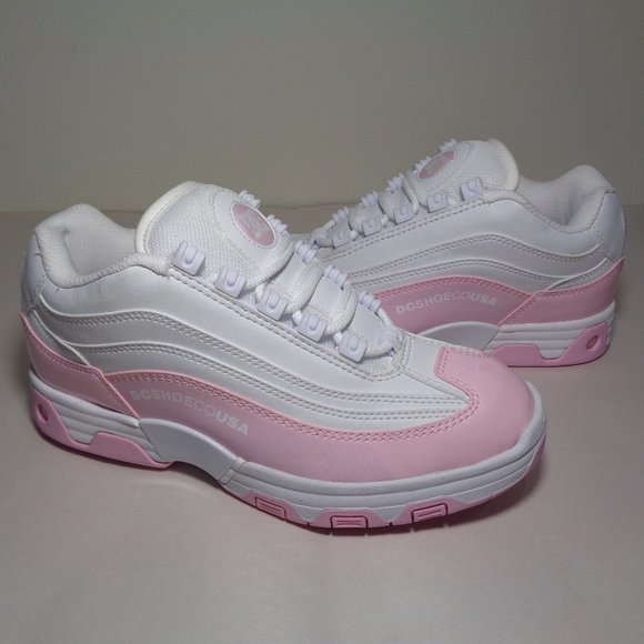 DC Shoes - DC Shoes Size 8 M LEGACY LITE White Pink Sneakers New Women's Shoes